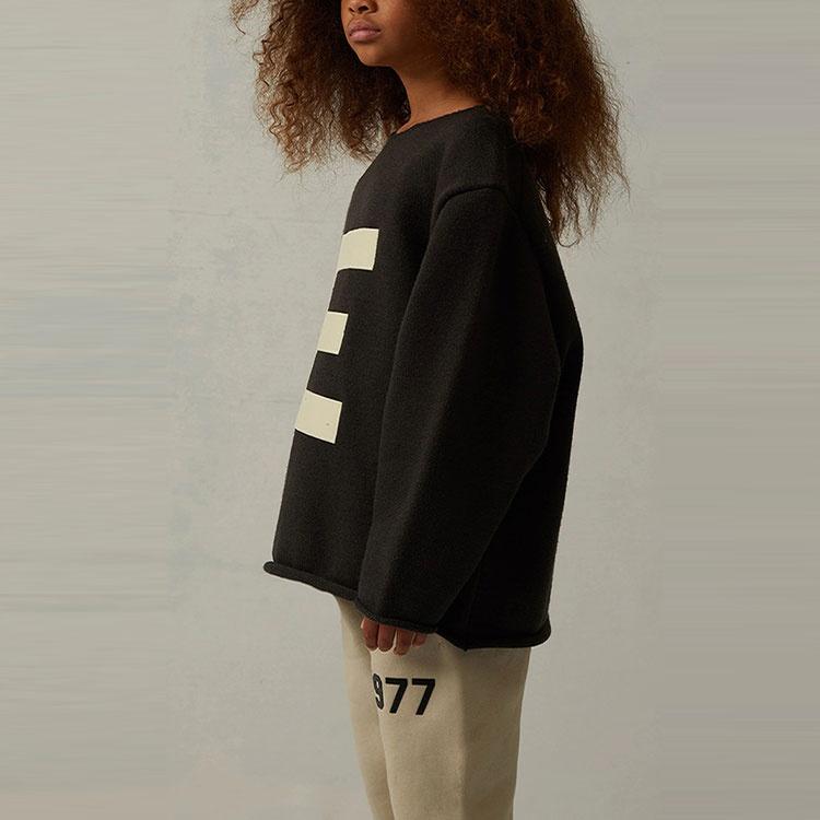 (GS) Fear of God Essentials SS22 Big E Sweater Iron Kids' FOG-SS22-249
