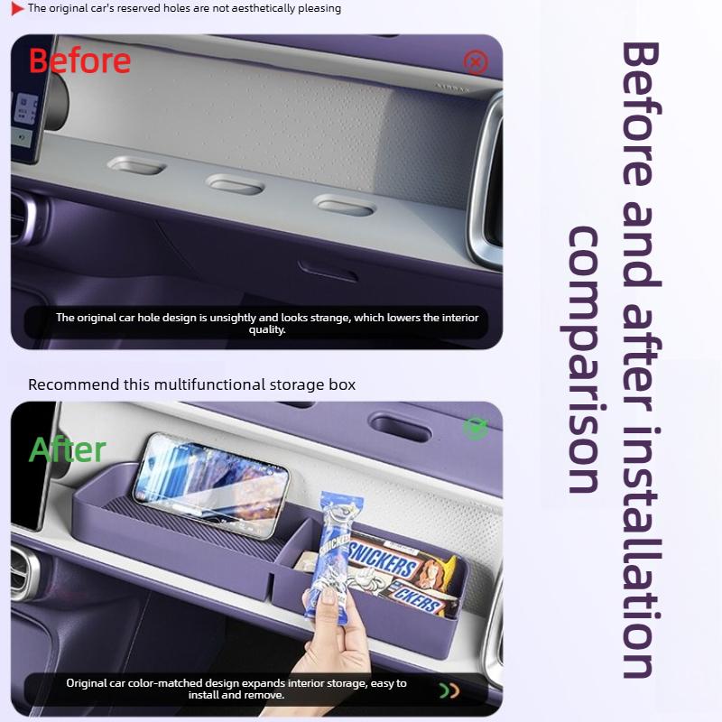 For Leapmotor B10 B01 Passenger Glove Box Extension Storage Box Interior Car Accessories