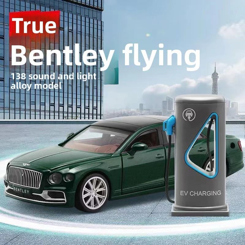 Alloy Car Model Bentley Flying Spur Luxury Toy With Light Sound For Collectors
