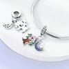 Charms Fit ForNew Original Bracelet 100% 925 Sterling Silver Magic Witch Luminous Castle Coon Delicate Diy Jewelry Making