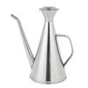 Stainless Steel Oil Dispenser Leakproof Oil Bottle Long Narrow Spout Oil Storage Can Container with