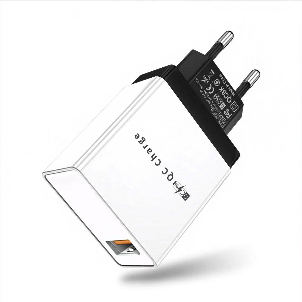 PD33W QC3.0 GaN Multi-Port European Standard Fast Charger, 9V/12V Fast Charging Adapter