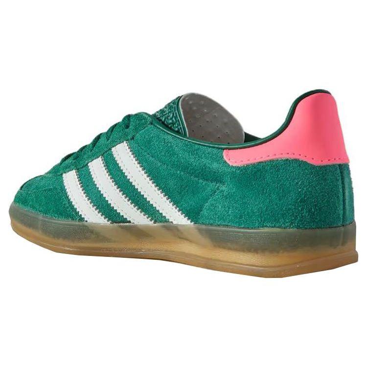 adidas Gazelle Indoor Collegiate Green Pink Женские кроссовки Обувь-белый Lucid-Pink IG5929