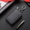 Twill PU Leather Mini Car Key Bag With Keyring Zipper Key Case Fashion Car Key Cover  Men