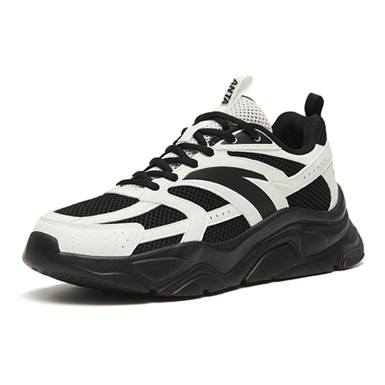 Anta Удобные низкие кроссовки для повседневной носки женские кроссовки черные белые 122258891-3