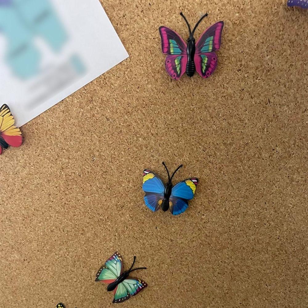 30 шт. DIY Цветные Бабочки Кнопки-Гвоздики Творческие Кнопки-Гвоздики для Доски Декоративные Гвоздики Канцелярские Товары