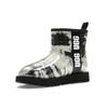 UGG Классический прозрачный мини-ботинок мраморный белый черный (Женский) Женские кроссовки 1120778-BLK