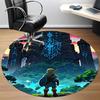 1pc The Legend of Office Round Area Rug, Bedroom Living Room Home Decor, Room Deco,  Offic a1016201