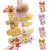 Easter Bunny Hair Clips Stuffed Rabbit Pin Kids Hair Accessories Kit, Rabbits Pattern, Hairpins For Little Girls