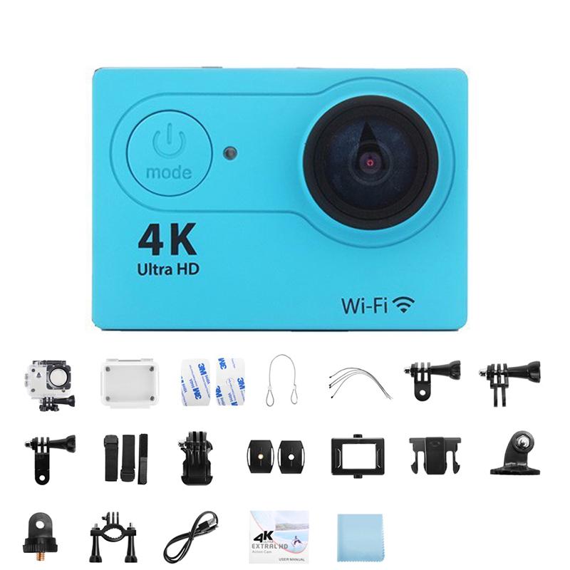 Ultra HD 4K Action Camera 30fps/170D Underwater Waterproof Helmet Video Recording Cameras Remote WiFi Outdoors Mini Sport Camera