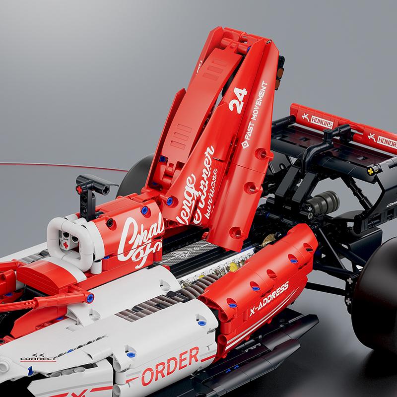 TOYLINX 1768 деталей Набор для сборки модели гоночного автомобиля «Сделай сам» Изготовлен из высококачественного АБС-пластика Подходит для подарков на День святого Валентина/День рождения