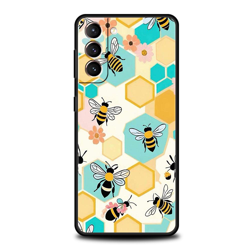 Чехол для телефона 'Мед пчелиный' для Samsung Galaxy S25 Edge S24 S23 S22 Ultra S20 S21 FE 5G S10 S9 Plus S10E Мягкая крышка