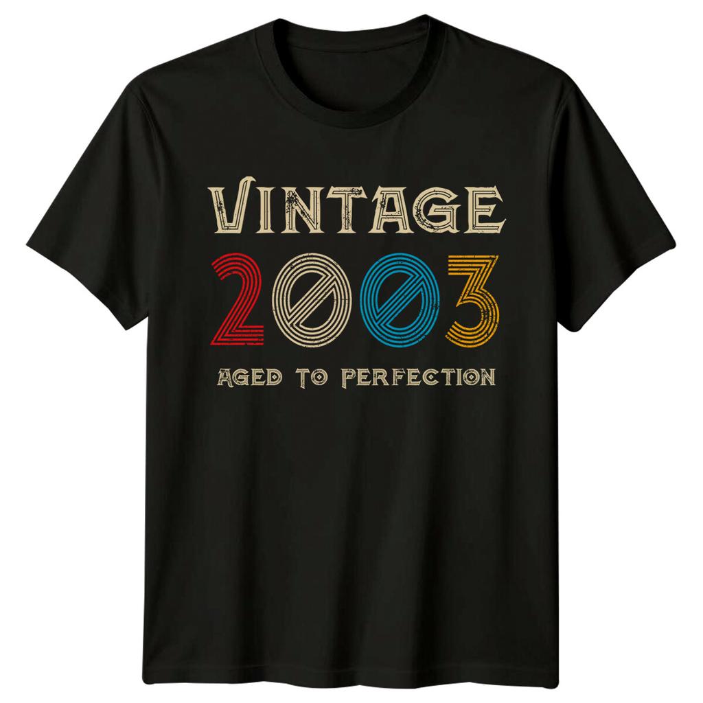 Vintage 2003 Unisexs T Shirt 23rd Birthday Gift Aged To Perfection