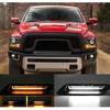 Car LED Engine Hood Bezel Decoration Light White DRL Dynamic Signals Lamp For Dodge RAM 1500/Dodge RAM (with Sport Hood )
