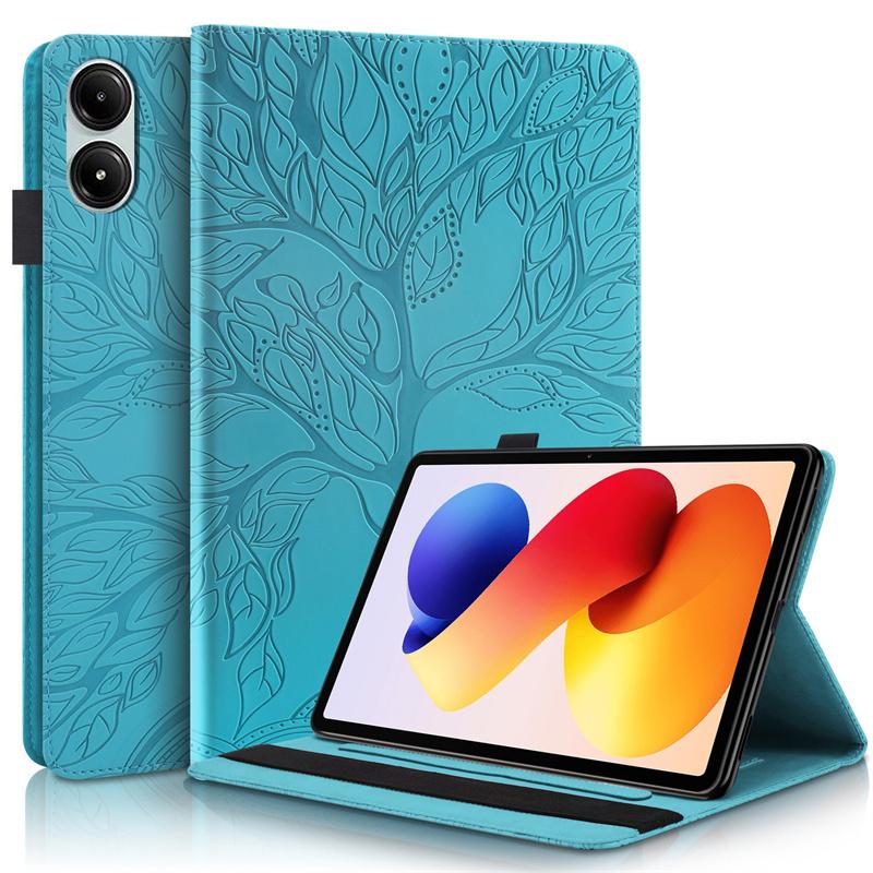 Чехол funda для Redmi Pad 2 Pro Чехол 12,1 дюйма с тиснением "Дерево" из ПУ кожи, обложка-книжка для Coque Xiaomi Redmi Pad 2 Pro 12.1 2025 Чехол