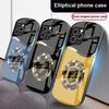 Черный Круглый Текст Для IPhone 16 Pro Max 15 Pro 14 13 12 Mini 11 XS Max XR 7 8 Plu SE 2022 Эллиптический Стеклянный Чехол для Телефона