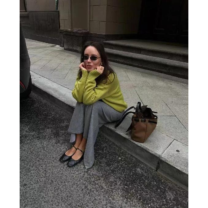 Basic O Neck Basic Sleeve Sweater Women 2025 Oversized Short Knitted Pullovers Female Casual Thick Warm Soft Tops