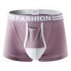 Мужские трусы-боксеры 3D U-выпуклые Неограничительные поддерживающие трусы с буквенным принтом в стиле пэчворк Цветные влагоотводящие шорты Трусики