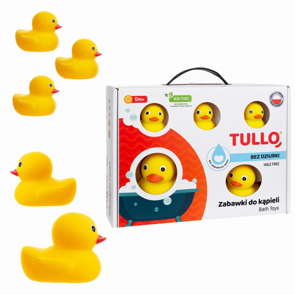 bath ducks 5 pcs. without hole hygienic