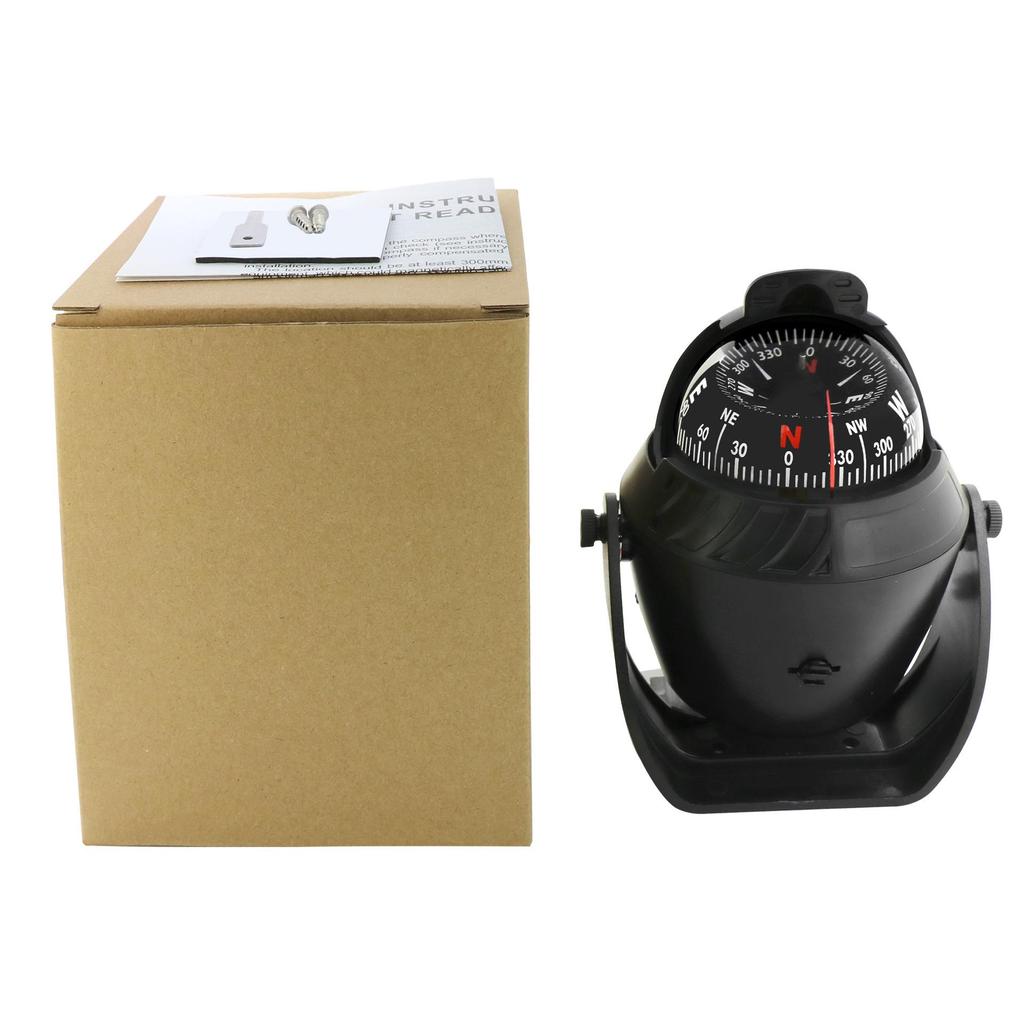 Maiwei LC760 Marine Compass: Car & Boat Magnetic Compass with Declination Adjustment