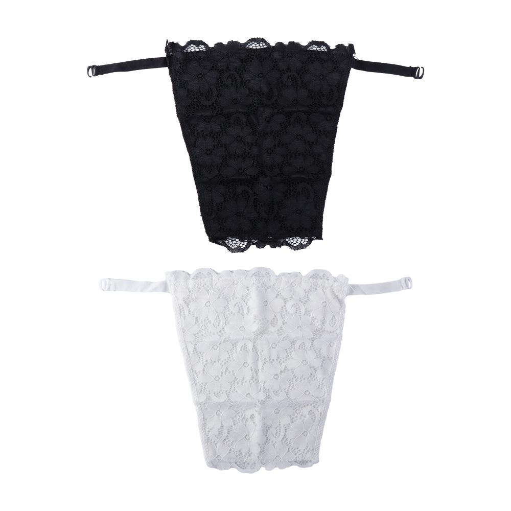 Double Layer Anti-Glare Tube Top Lace Chest Wrap Thin Chest Cover  Lady