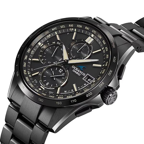 Casio Мужские часы OCEANUS OCW-T2600JB-1AJF [OCEANUS Classic Line All BlackDLC] Круглые часы Черный титан
