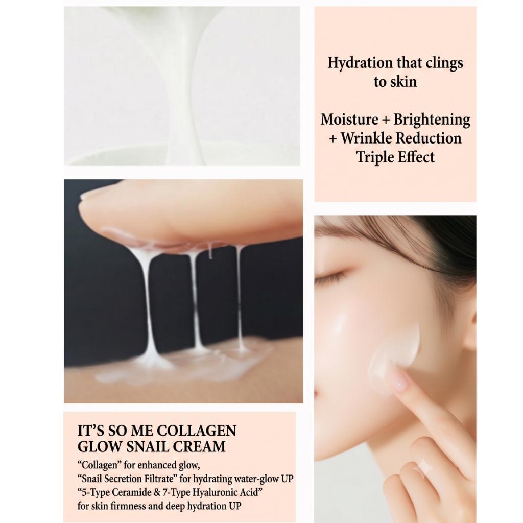 [IT'S SO ME] Collagen Glow Snail Cream (80g)