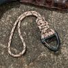 Emergency Triangle Buckle Camping Hiking High Strength Lanyard Keychain Paracord Key Ring