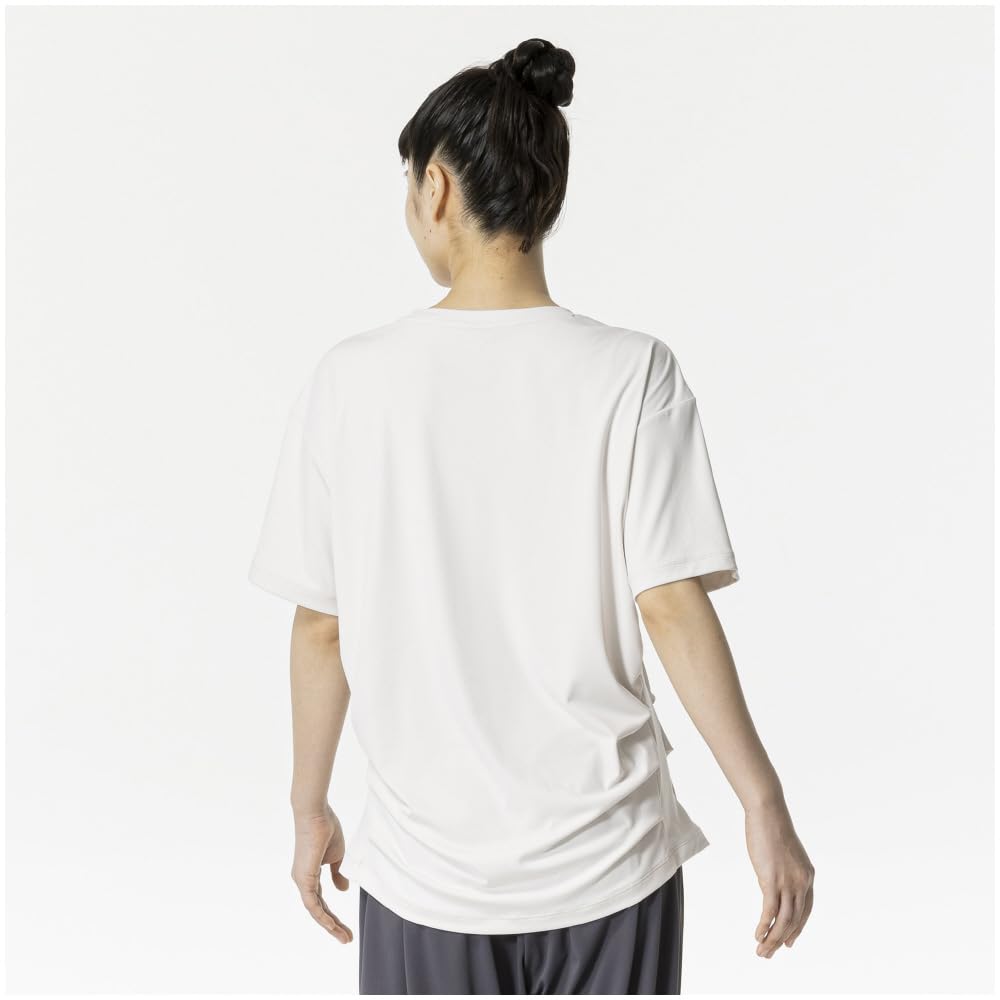 Mizuno Stretch Smooth Training Short UV White 32MAB870 Women's T-Shirt, Sleeve, Protection, Sand,