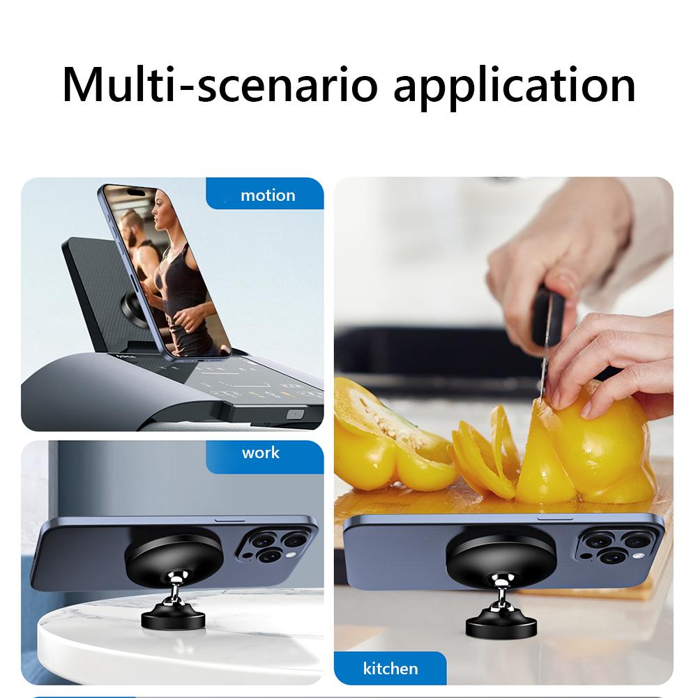 Магнитный держатель для телефона в тренажерном зале Двойная магнитная подставка для телефона в тренажерном зале для кухни в тренажерном зале автомобиля DE