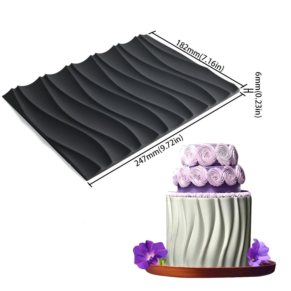 Волна Кружево для торта Форма Силиконовая 3D Форма для мастики Сделай сам Шоколадный трафарет