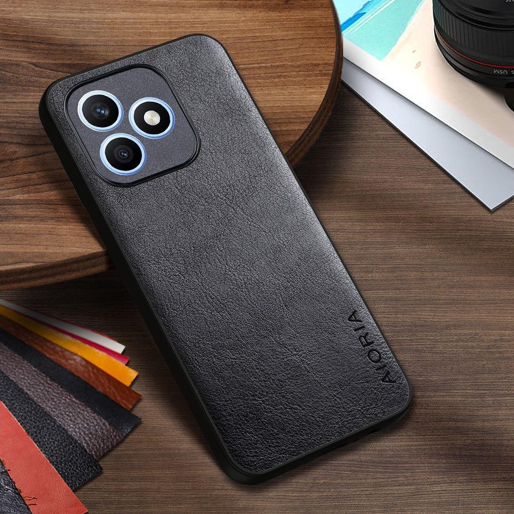 Роскошный чехол из ПУ-кожи для Honor X6D X7D X8D X9D Бизнес-дизайн однотонный чехол для телефона Мягкий ТПУ и;Жесткий ПК