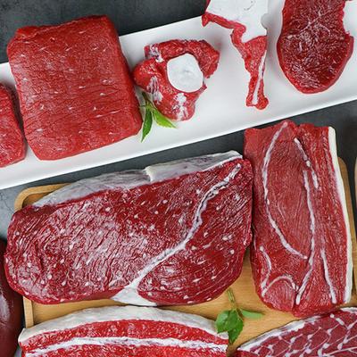 Симуляция Мяса Поддельная Еда Пластиковые Искусственные Говяжьи Отбивные Реалистичные Свиные Стейки Модели Кухня Рынок Ресторан Витрина Фотография