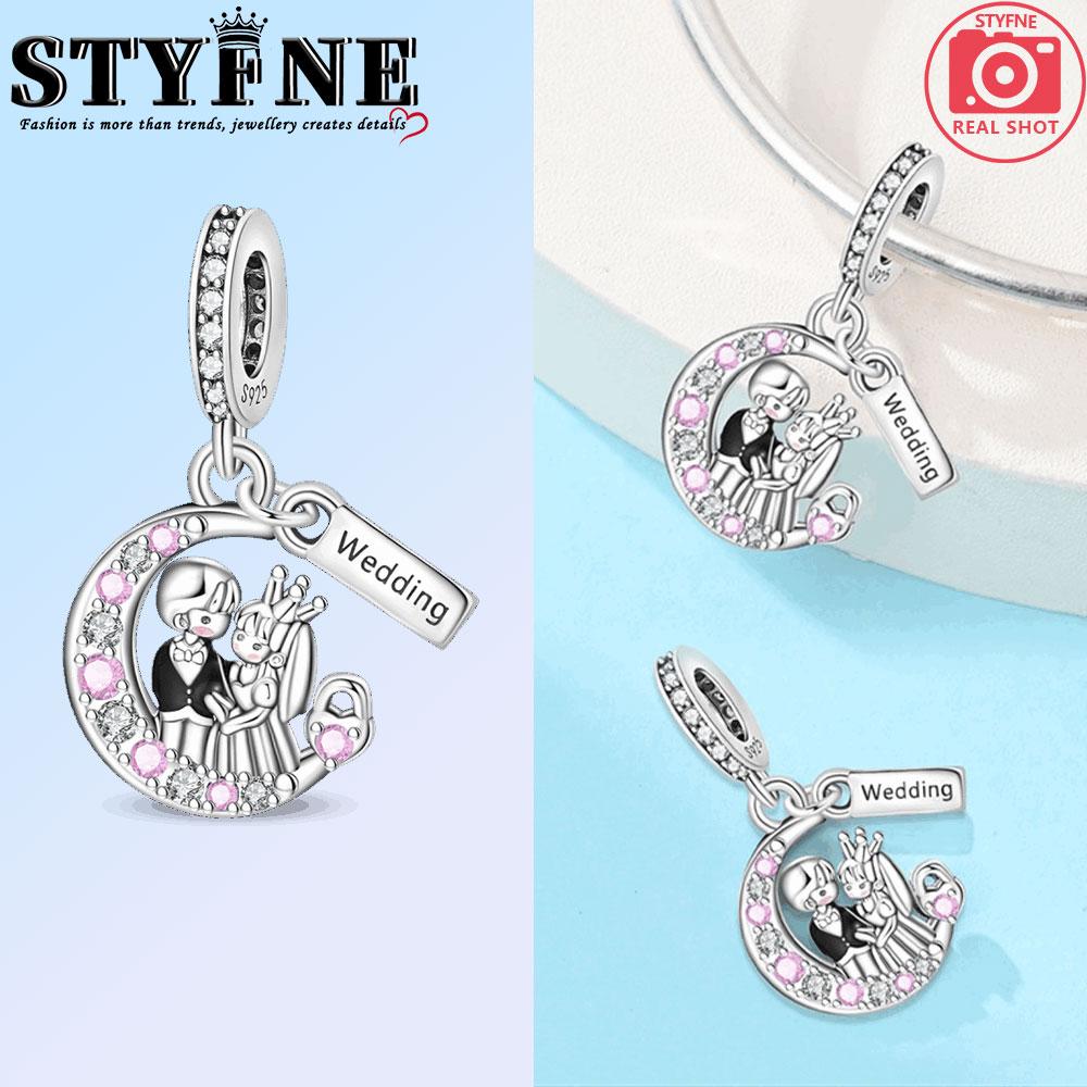 Новые Медные Шармы Подвеска Любовь Свадебное Предложение Розовый Букет Шарм Для Женщин Браслет Помолвочные Ювелирные Изделия Подарок