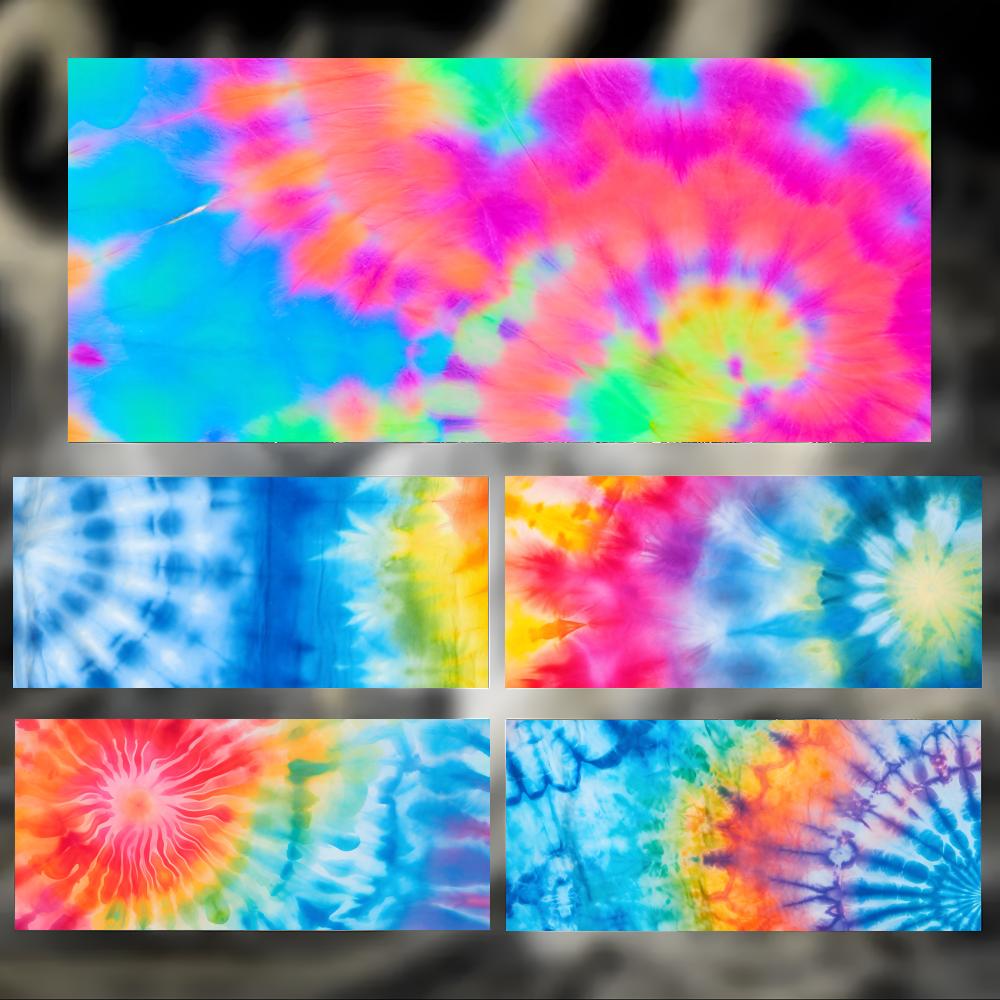 Colorful Tie Dye Pattern Soft Art Mouse Pad Large Thick Desk Pad Stitched Edges Gaming Mouse Mat For Pc