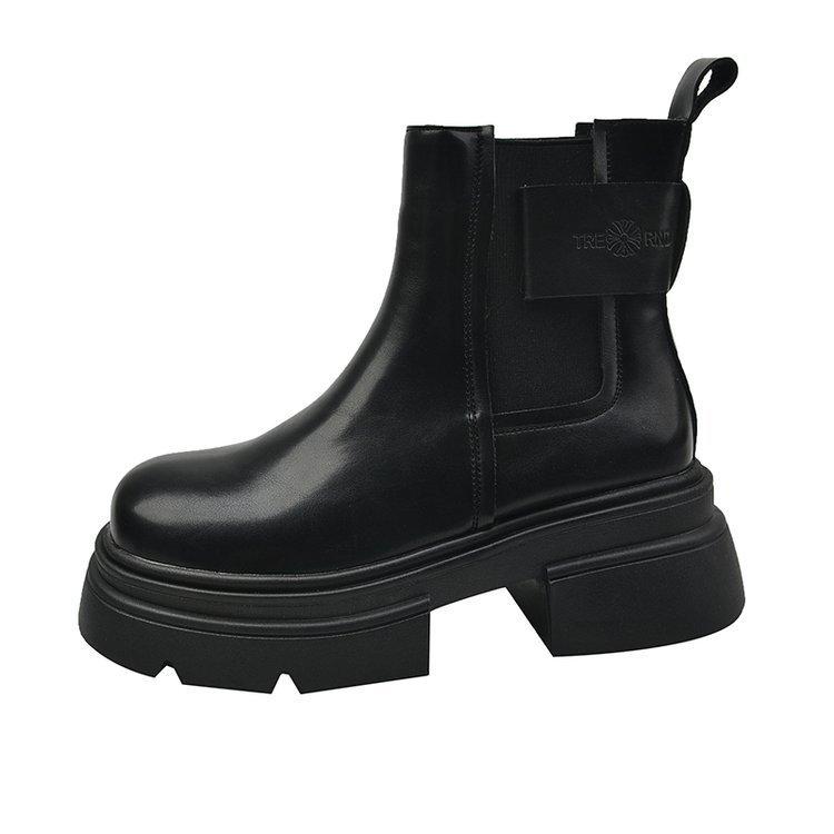 Ботинки на толстой подошве Детские осенние ботинки-сигареты Ботинки Big Head Ботинки Chelsea Short