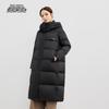 Xuezhongfei Women's Mid-length Hooded Goose Down Puffer Jacket