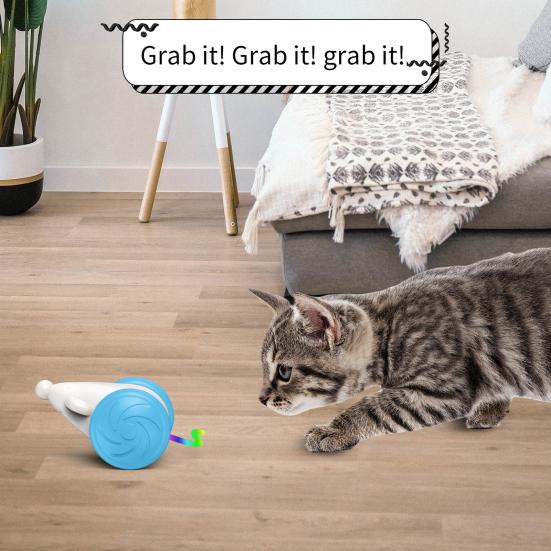 Игрушка для кошек со светодиодной подсветкой, электрическая игрушка-мышь, перезаряжаемая через USB, интерактивная игрушка для домашних животных