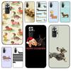 Black Prime Art Cover Silicone Soldes Dachshund Dog For Redmi Note 10 10s Pro 4G 5G Mobile Phone Skin Case For Xiaomi Redmi