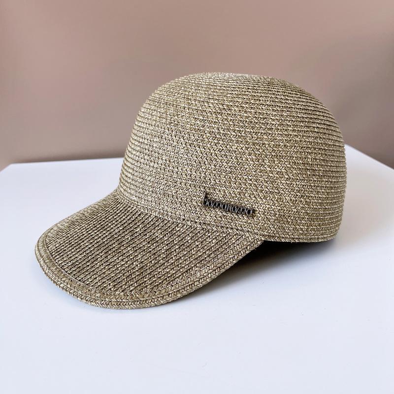 Оригинальная простая утиная кепка, мужская и женская солнцезащитная соломенная шляпа, модная однотонная конная шляпа, бейсболка для путешествий на открытом воздухе