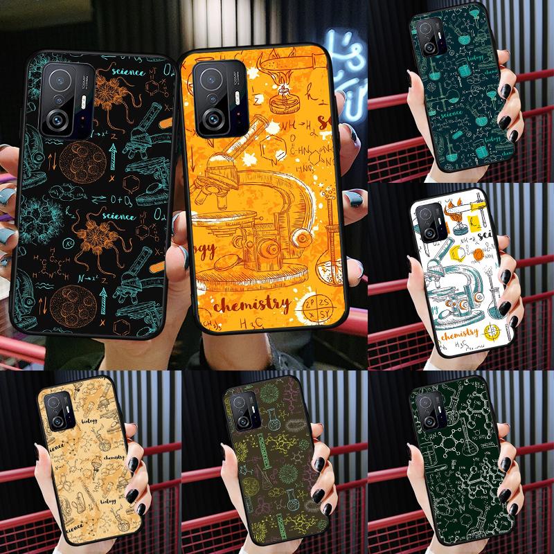 Vintage Seamless Chemistry Laboratory Case For Xiaomi 13 14 Ultra 11T 12T 13T 14T Pro POCO X7 Pro X3 X5 X6 F3 F5 F6 M6 Pro Cover