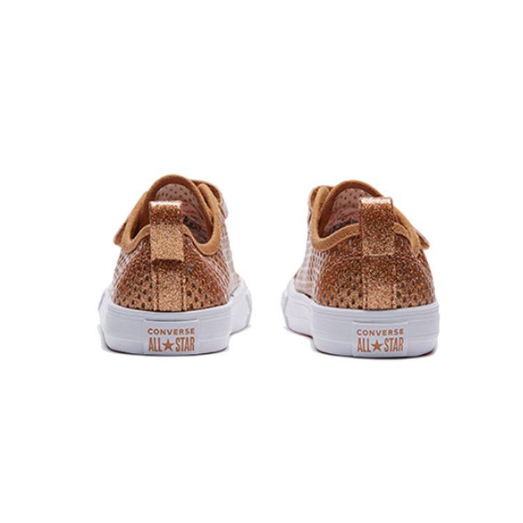 Converse Chuck Taylor All Star Pacific Lights Удобные Повседневные Низкие Кеды для Ходьбы Детские кроссовки Медь 764279C