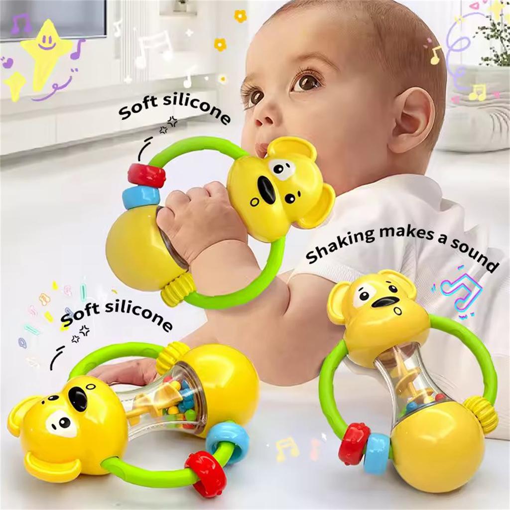 Baby Rattles Toys 0 12 Months Newborn Sensory Grasp Toys Hand Bell  Activity Game Cute Animal Rattles For Infants Gifts