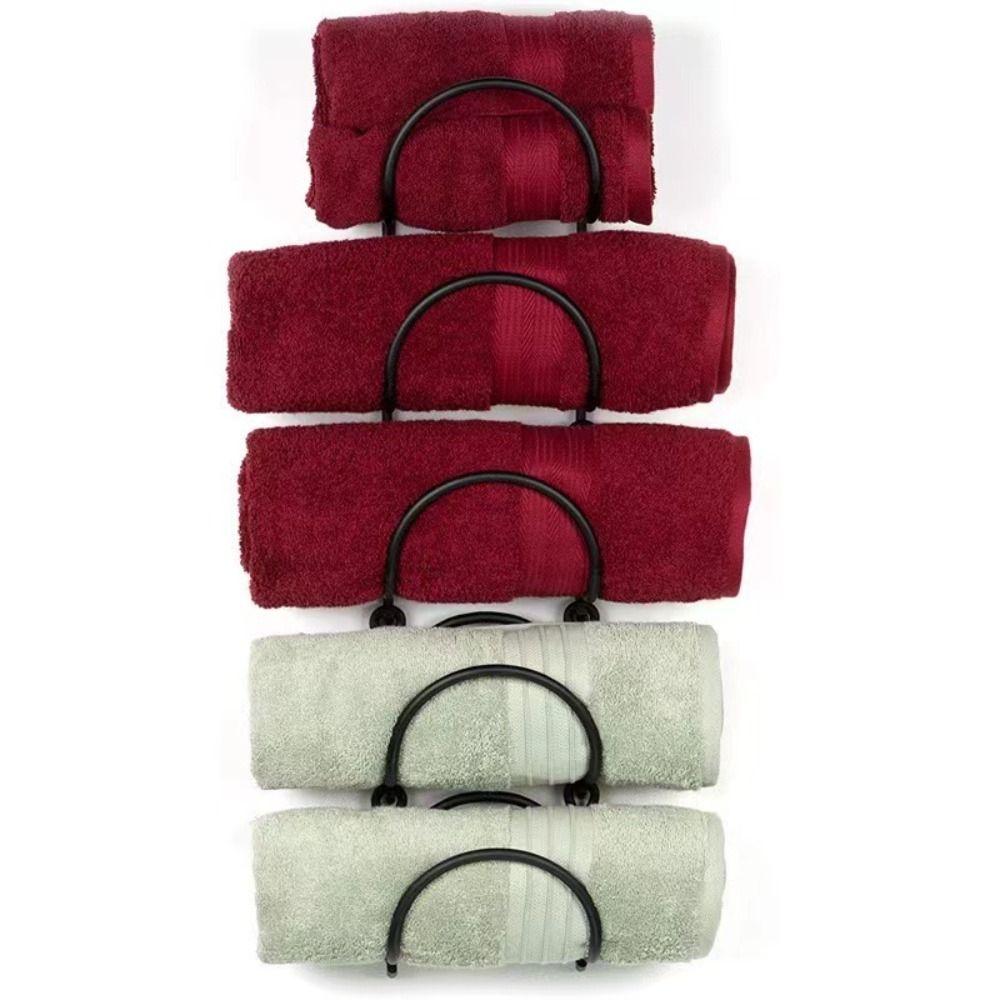 Iron Wine Bottle Holder 5 Layer Wine Display Shelf Versatile Wine Rack Bathroom