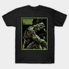 Мужская черная футболка с принтом Swamp Thing, печать на трансферной бумаге без вырезания, хлопковая футболка