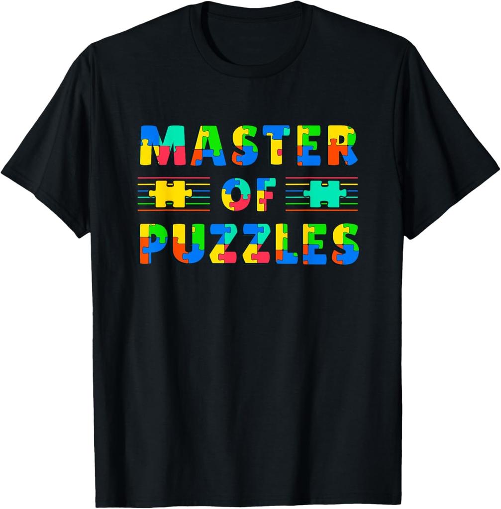 Master Of Puzzles Gameboard Novelty Costume Puzzle Lover T-Shirt