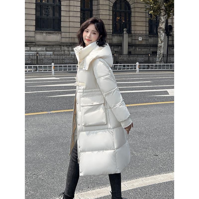 Women's Windproof Hooded Fluffy Warm and Cold Loose Medium-length Casual Sports High-quality Fabric Jacket Cotton Coat Jacket