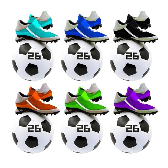 Рождественское украшение Футбольный дизайн Легко повесить Декоративный праздничный кулон с узором на праздничную тему Домашний декор