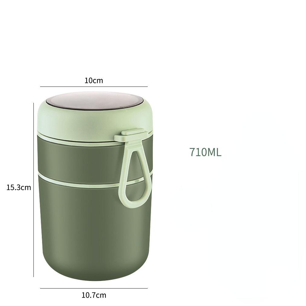 Термальный ланч-бокс из нержавеющей стали, 1 шт., ланч-бокс для бенто с ложкой, термобанка для еды, изолированный ланч-бокс для супа, ланч-бокс для детей и женщин WBL