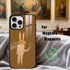 R-кролик F-цветок-R арт Чехол для телефона Для iPhone17,16,15,14,13,12,11 Plus,Pro Max Магнитный Для Magsafe Беспроводная зарядка